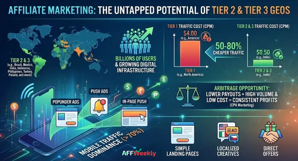 The Growing Importance of Tier 2 & 3 GEOs for Affiliates