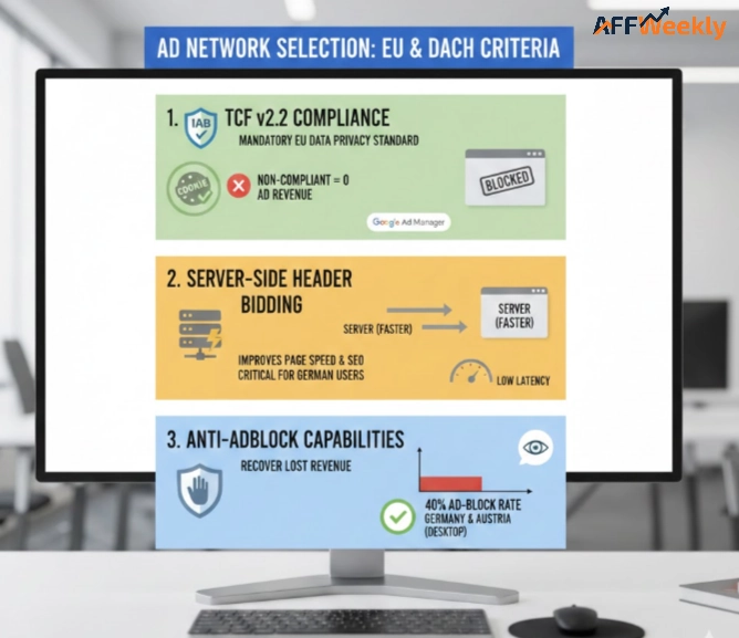 Ad Network Selection Criteria for Europe & DACH