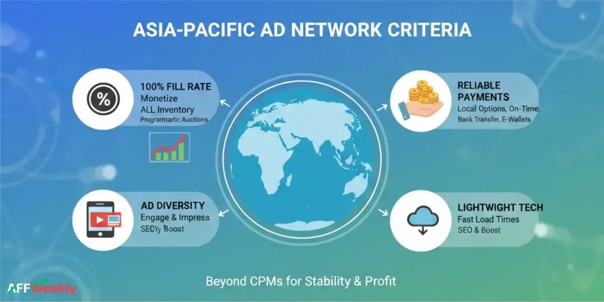 Asia Pacific APAC Ad Networks Criteria