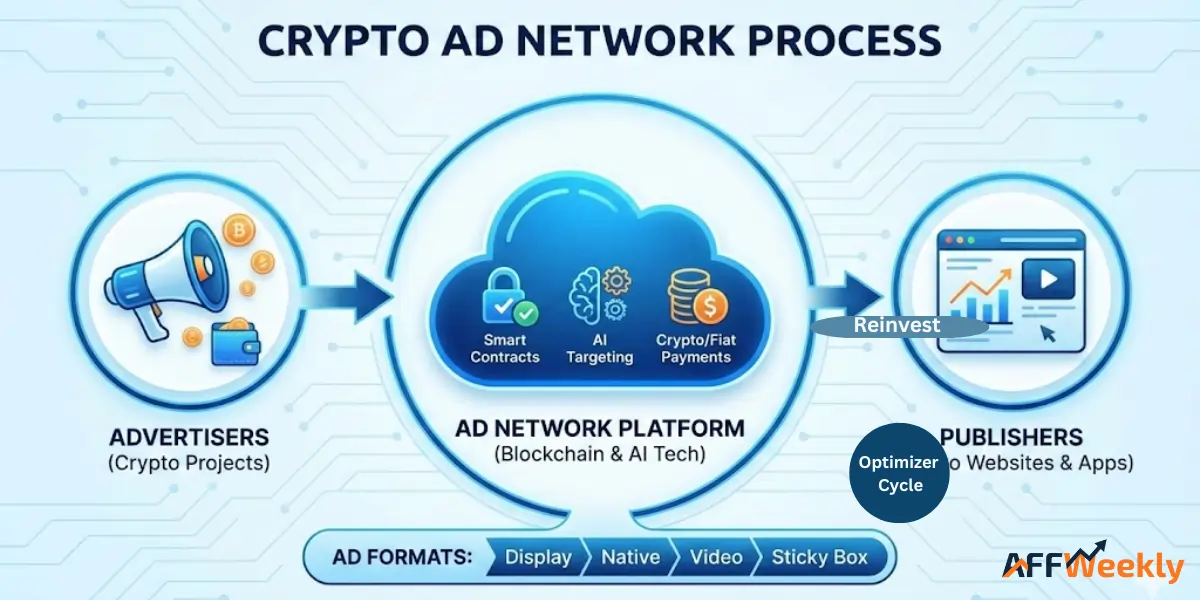 Crypto Ad Network Process Explain