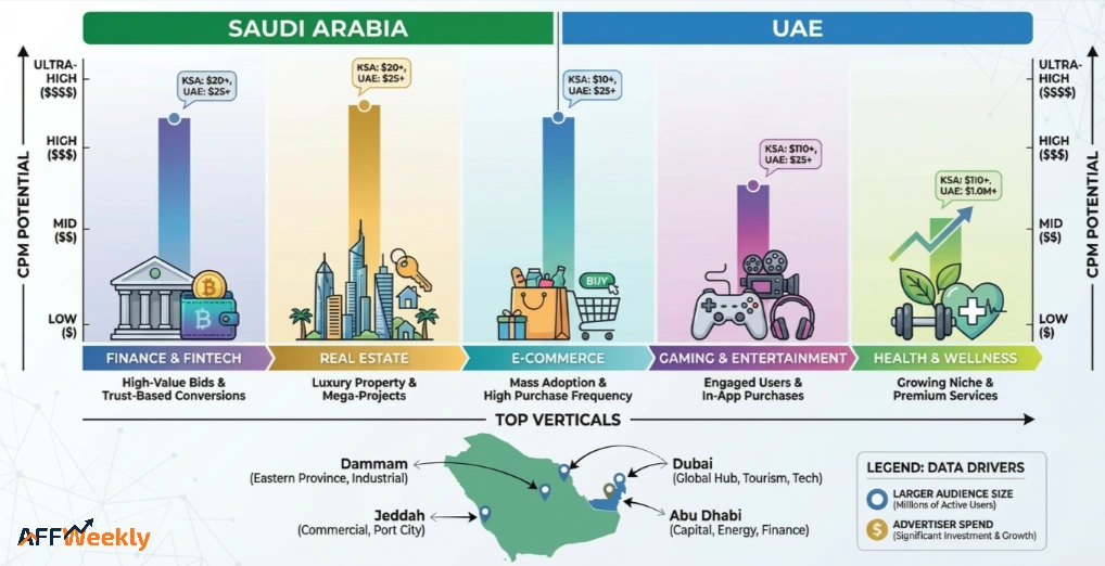 High-CPM Niches in the Saudi and UAE Markets