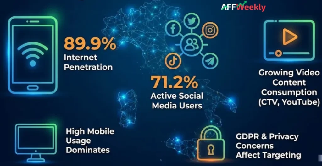 Impact of Italian Audience Behavior on Ad Network