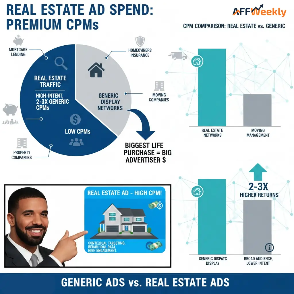 Real Estate AD Traffic Premium CPMs