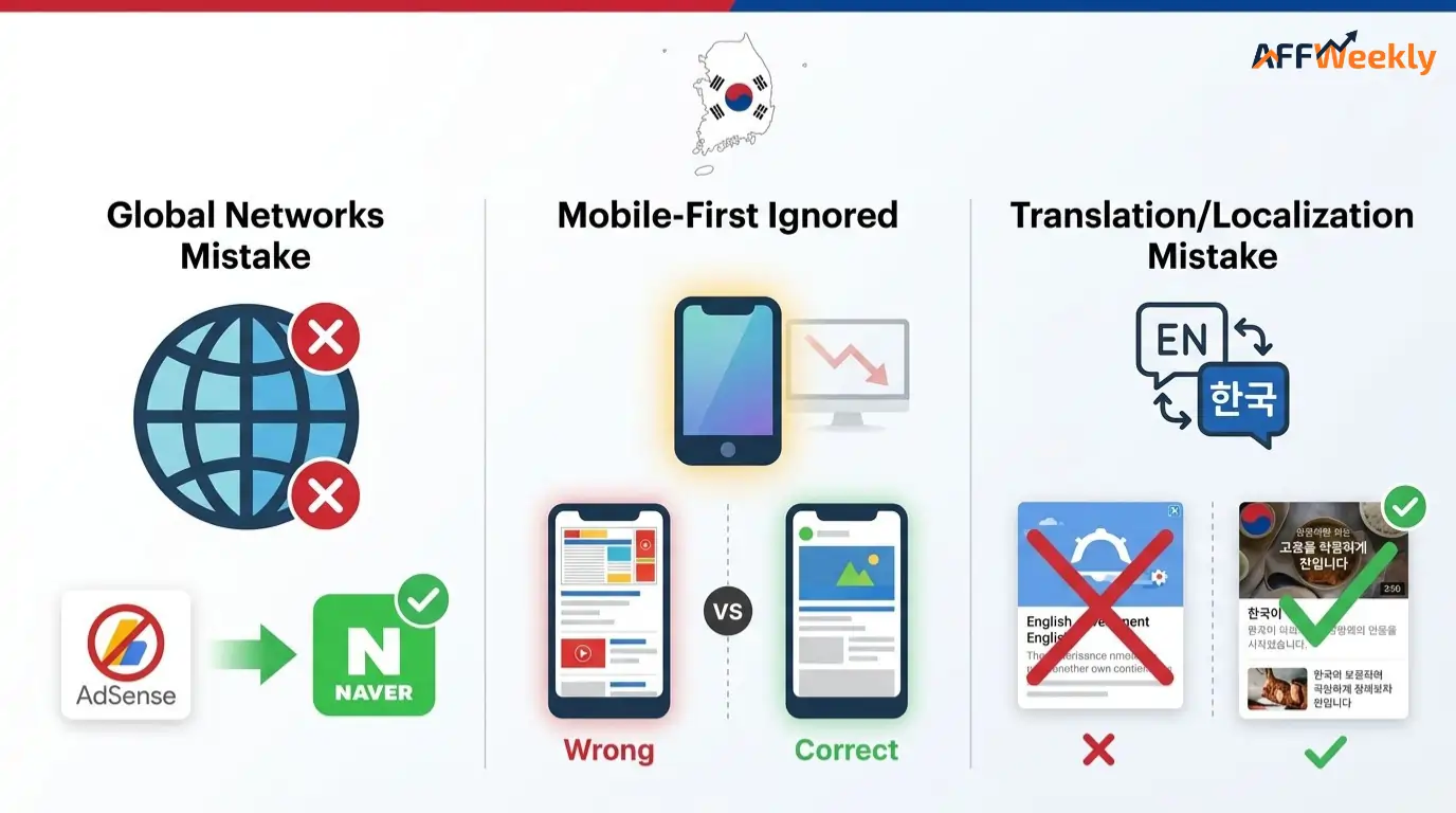 Publishers’ monetization mistakes with South Korean web traffic strategies