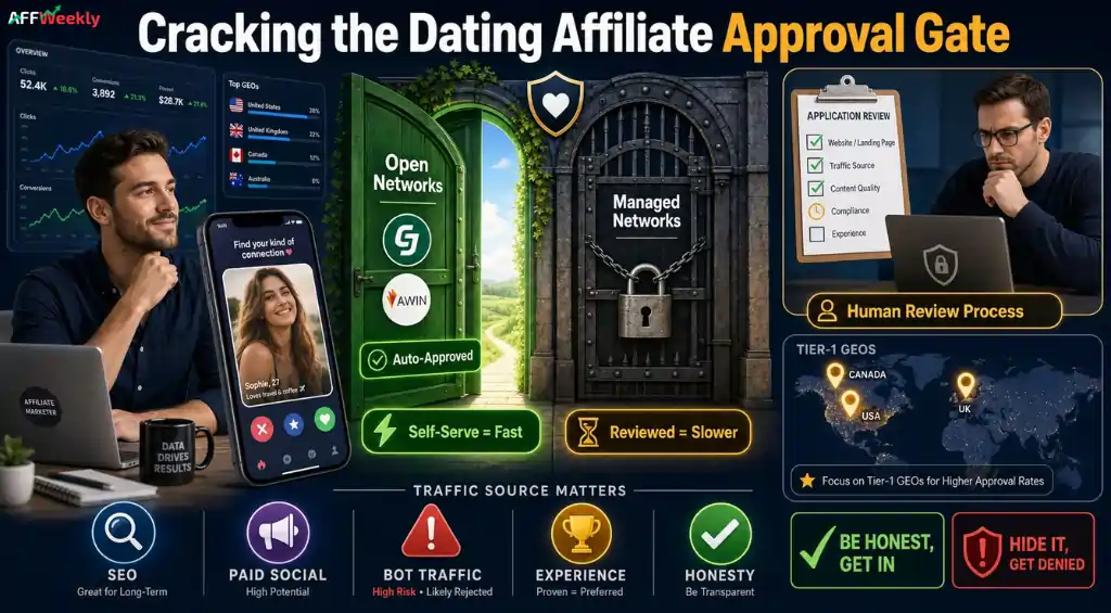 Affiliate network approval requirements for dating marketers