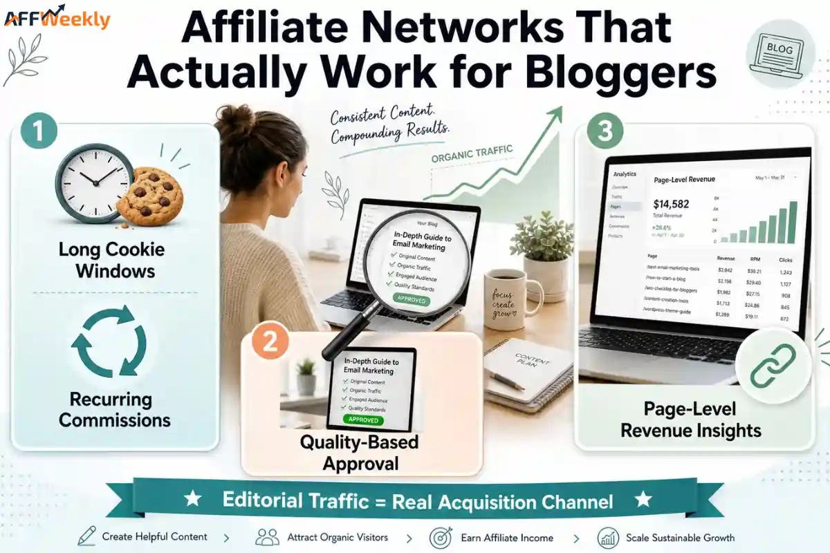 Affiliate network features for successful content sites