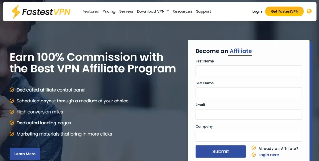 FastestVPN Affiliate Program