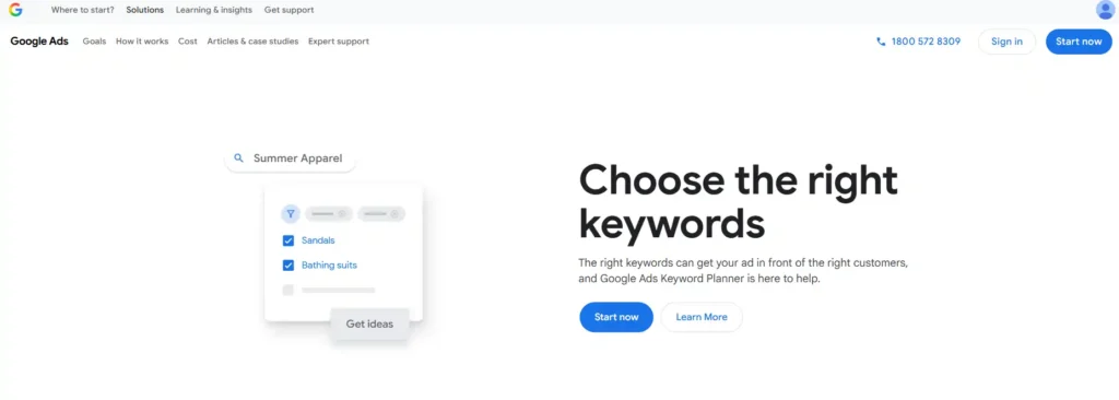 Google Keyword Planner