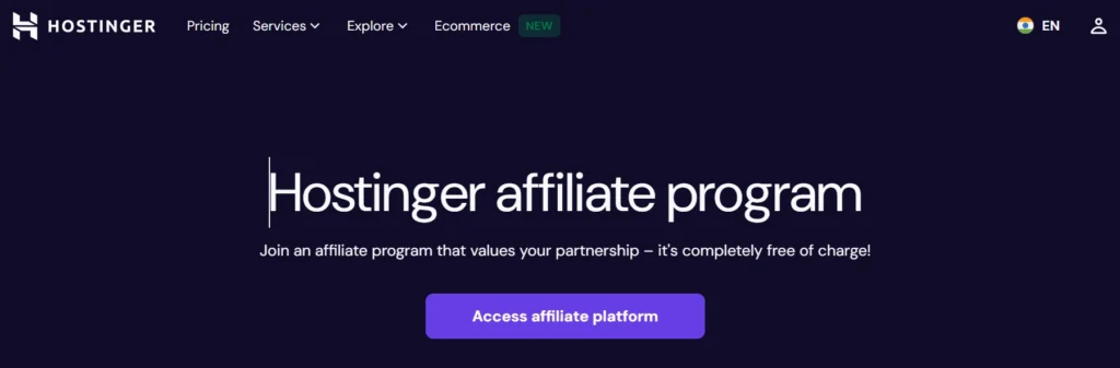 Hostinger Affiliate Programme