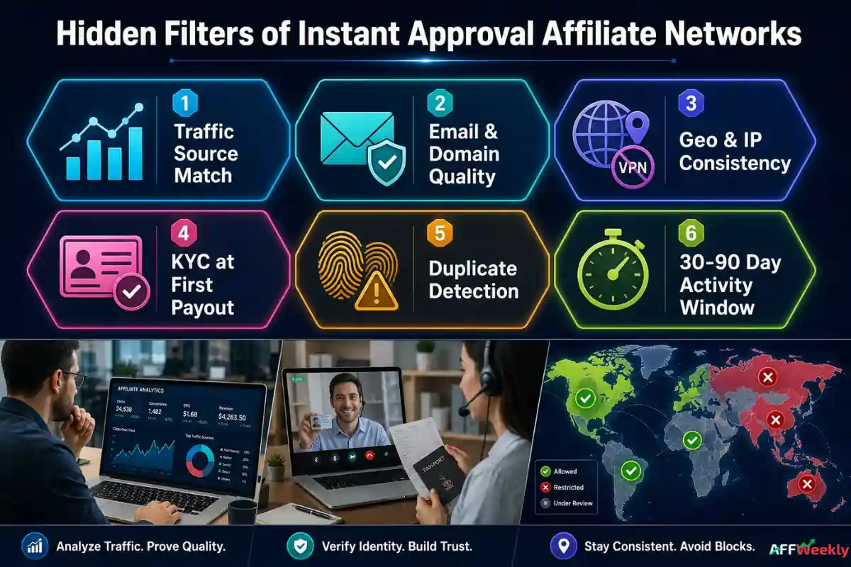 Instant approval affiliate network approval requirements