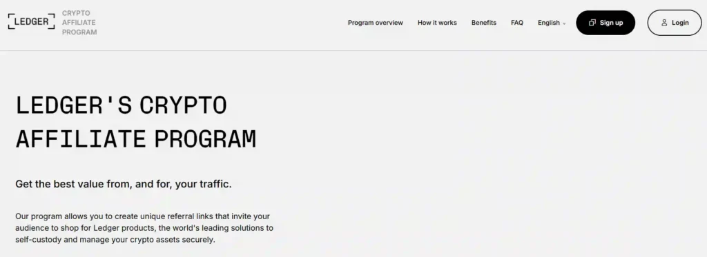 Ledger Affiliate Programs