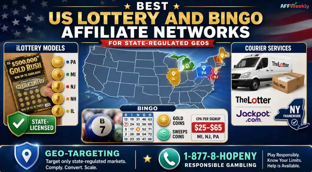 Lottery and Bingo Affiliate Networks for US and State-Regulated GEOs