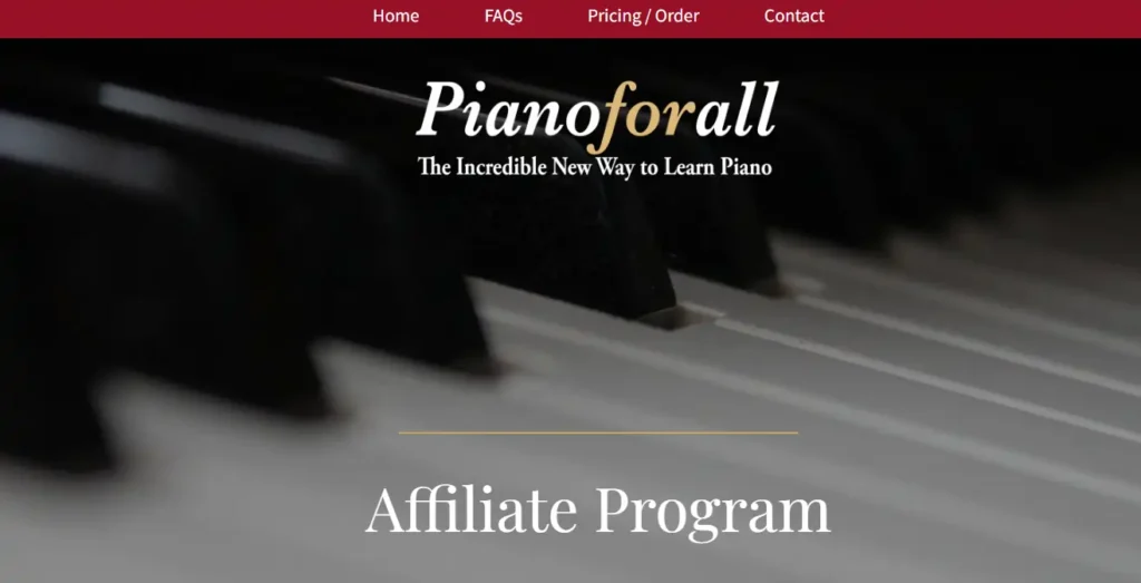 Pianoforall Affiliate Program