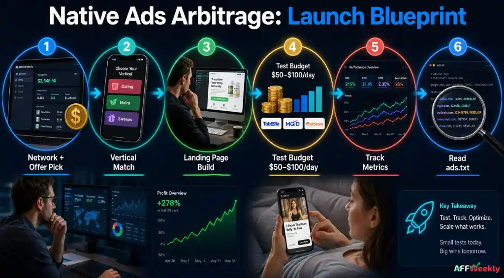 Setting up a profitable native ads arbitrage campaign