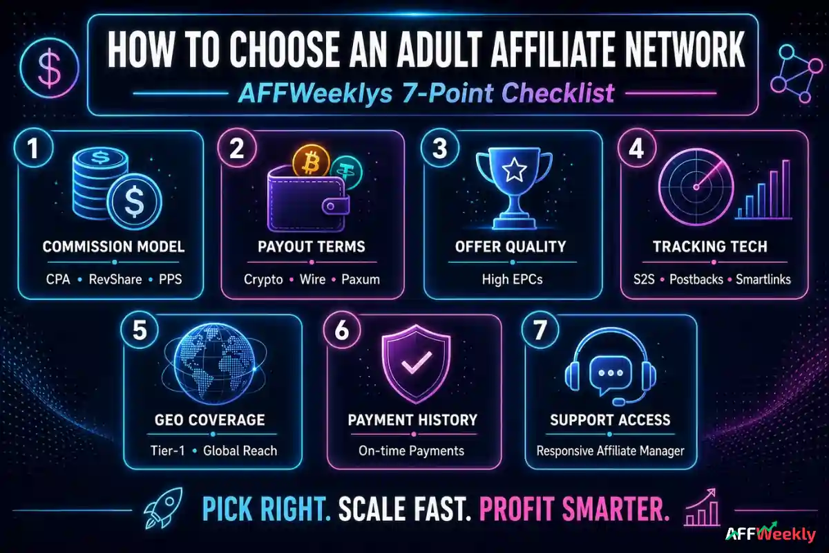 Seven-point guide for selecting adult affiliate networks