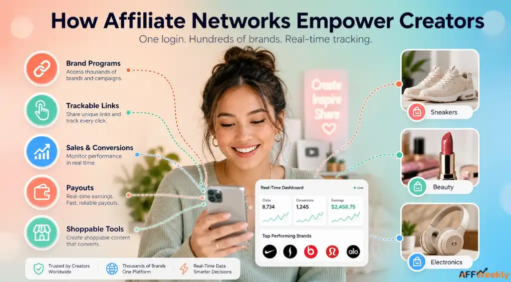 Social media influencer affiliate network partnership workflow