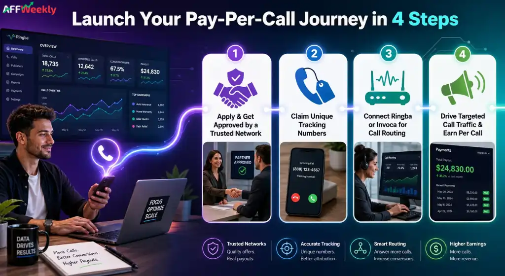 Steps to join pay-per-call affiliate programs