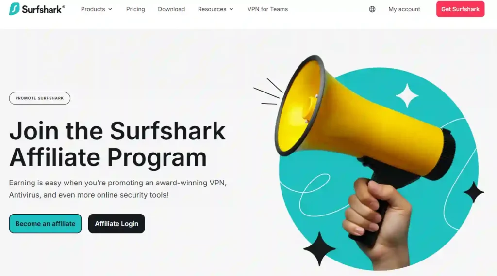 Surfshark Affiliate Program