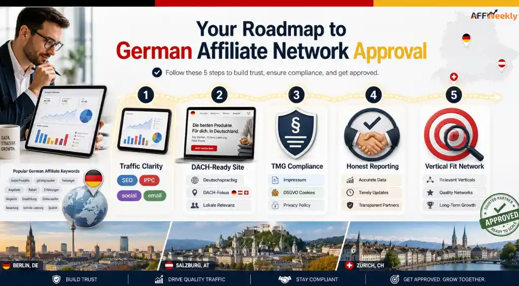Affiliate network approval process for German offers