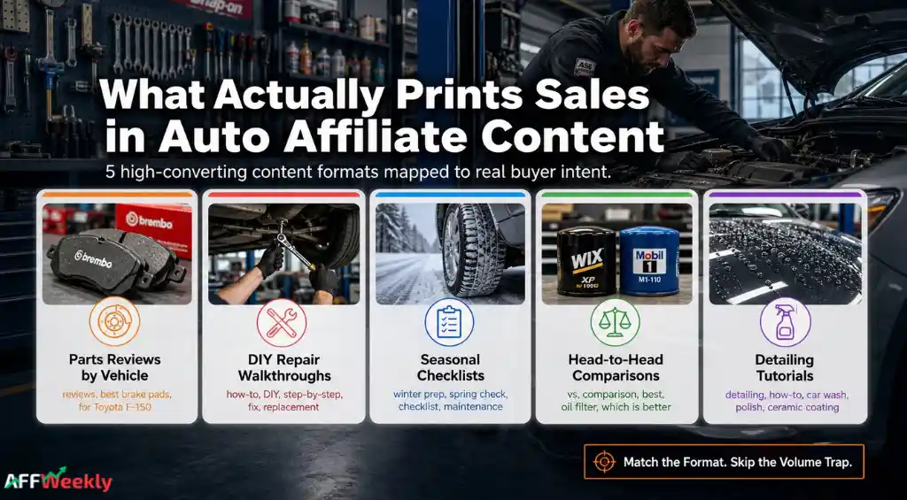 Automotive Affiliate Content Types That Convert Best