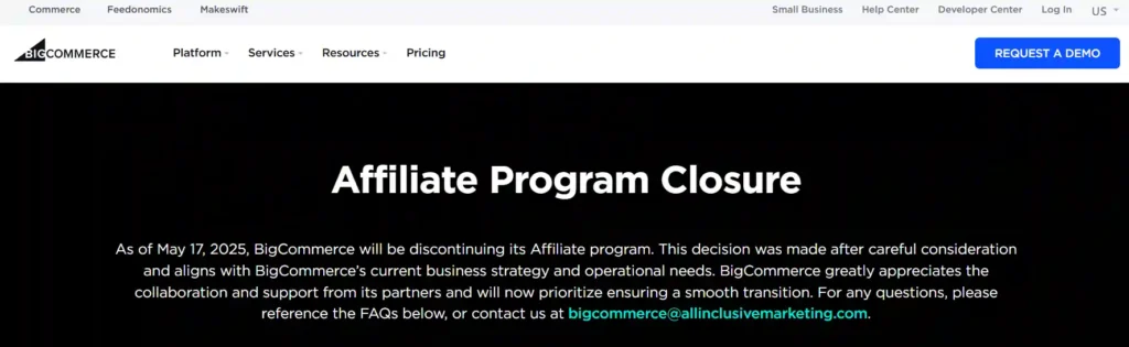BigCommerce Affiliate Program