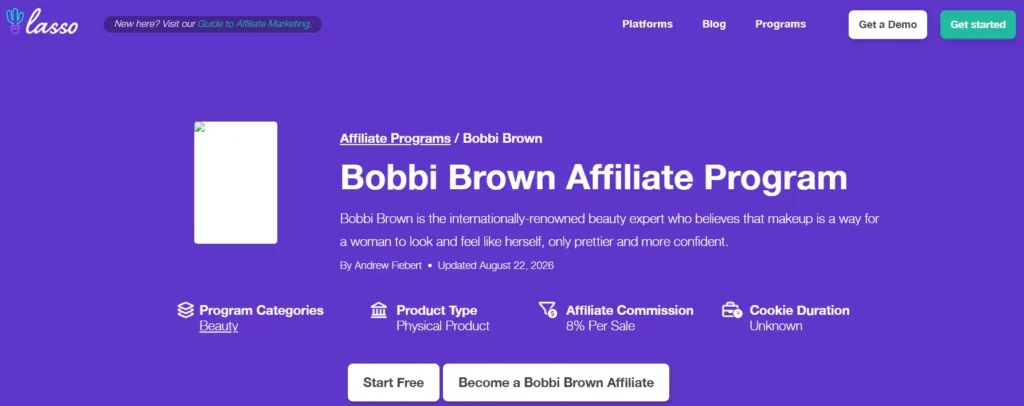 Bobbi Brown Affiliate Program