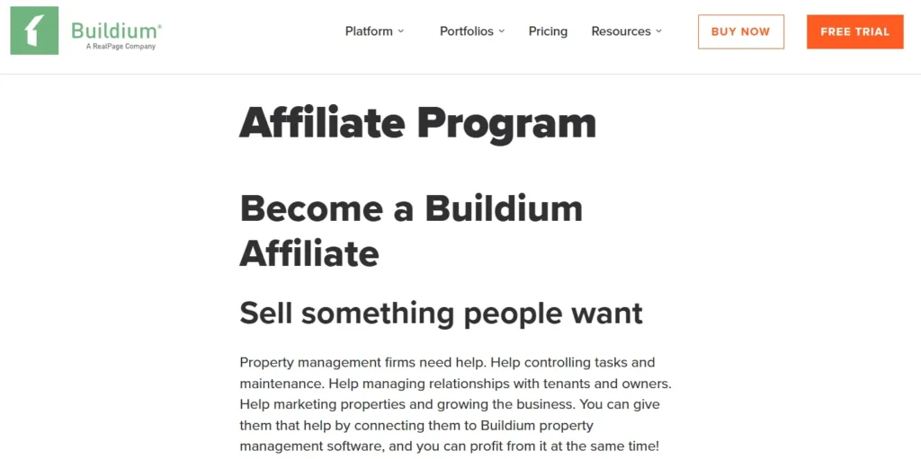 Buildium Real Estate Affiliate Program