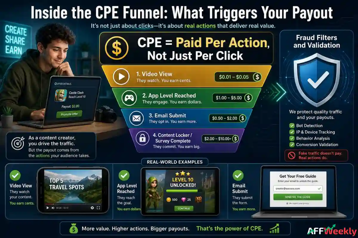 CPE networks pay for measurable user engagements