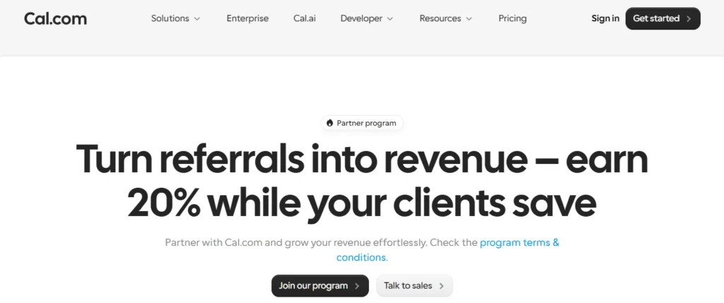 Cal.com Affiliate Program