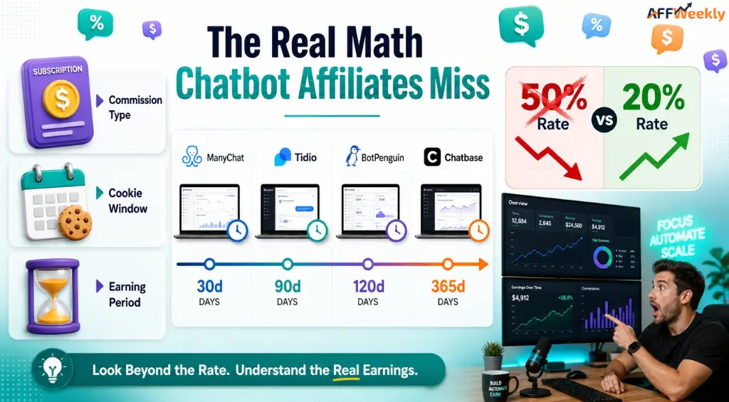 Chatbot affiliate programs payment and earning mechanics