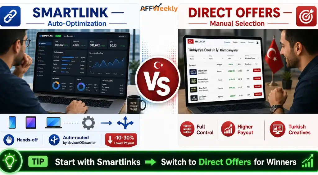 Comparing Smartlink and Direct Offers for Turkish Traffic