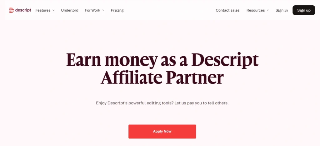 Descript Affiliate Program