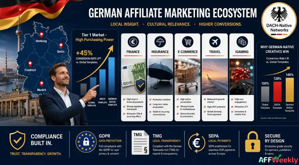 German affiliate networks for DACH traffic conversions