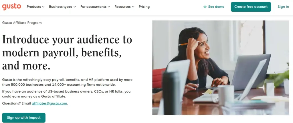 Gusto Affiliate Program