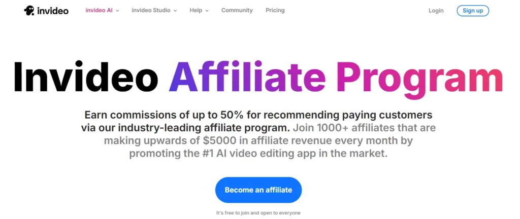 InVideo Affiliate Program
