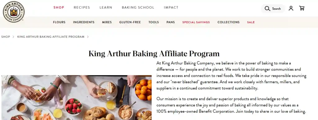 King Arthur Baking Affiliate Program