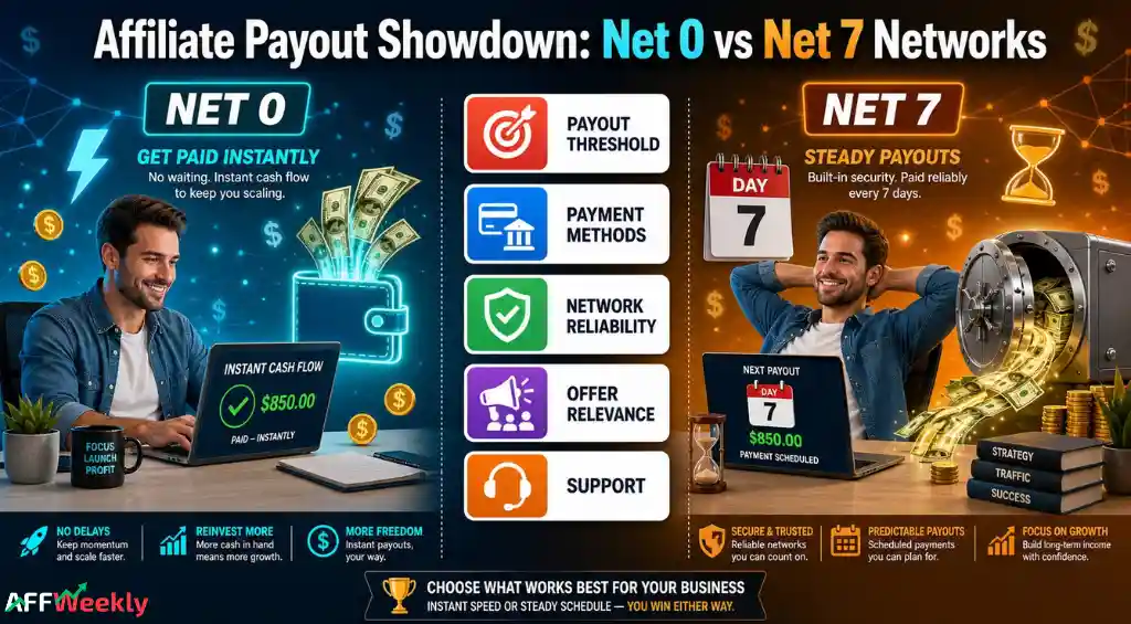 Net 0 or Net 7 Affiliate Network Selection