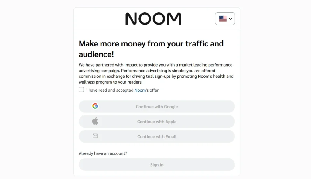 Noom Affiliate Program