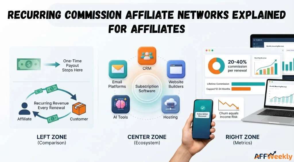 Recurring commission affiliate networks explained for affiliates