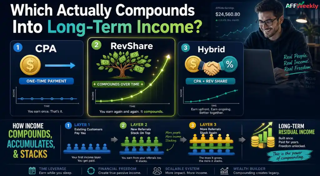 RevShare CPA Hybrid Models for Long Term Income