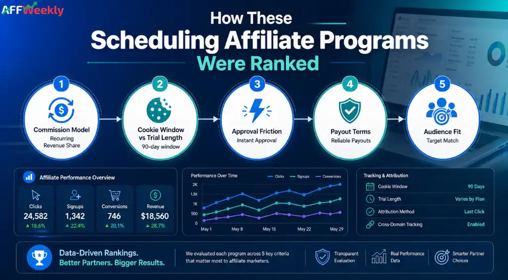 Scheduling affiliate programs ranking methodology