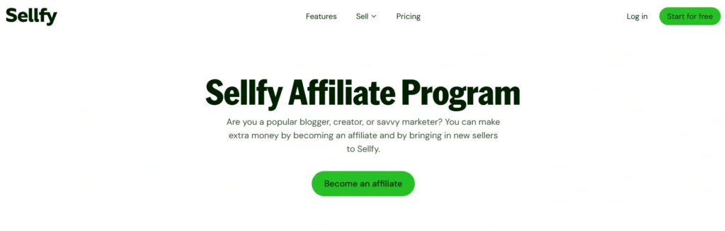 Sellfy Affiliate Program