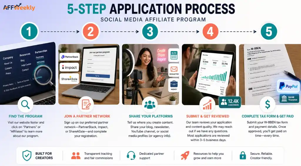 Social Media Management Affiliate Program Application Guide