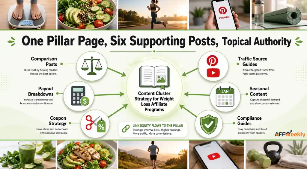 Weight Loss Affiliate Programs Content Cluster Strategy