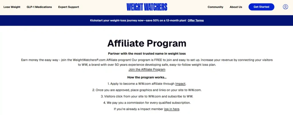 WeightWatchers (WW) Affiliate Program