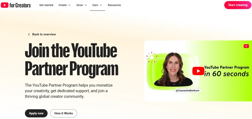 YouTube Affiliate Program
