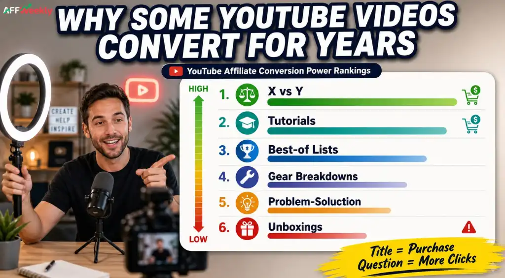 YouTube affiliate video formats driving higher conversions