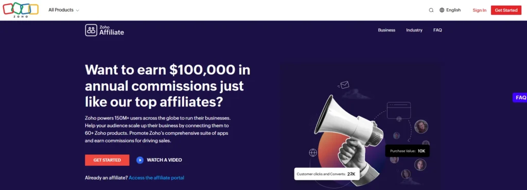 Zoho Affiliate Program