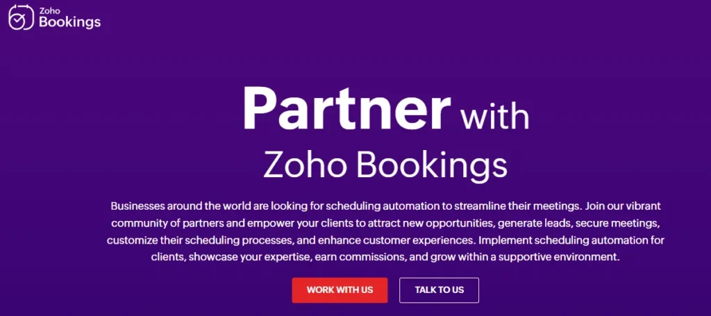 Zoho Bookings Affiliate Program