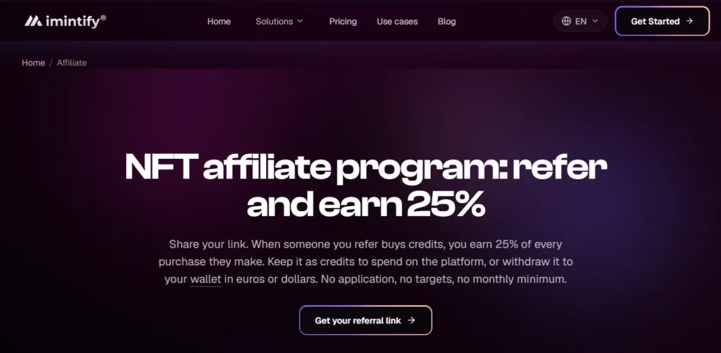 iMintify NFT Affiliate Program